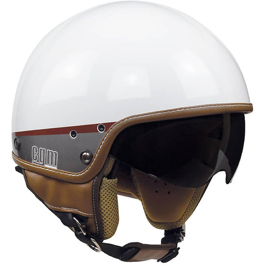 Helmet Moto Jet Vintage CGM 105G GRANADA White
