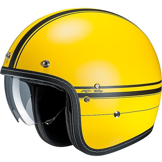 Helmet Moto Jet Vintage HJC FG-70s Landon MC3SF Yellow