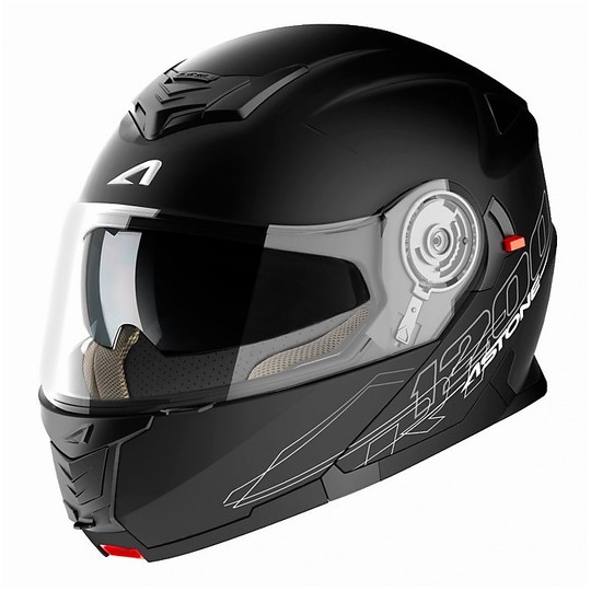 Helmet Moto Modular Double approval Astone RT 1200 Matt Black