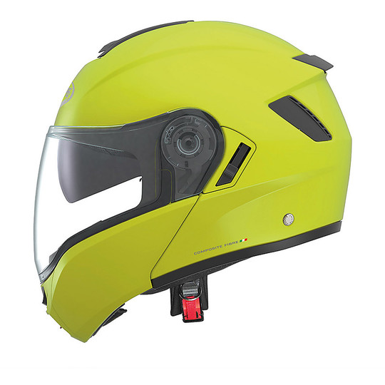 Helmet Moto Modular Fiber Caberg LEVO HiVizion Fluorescent Yellow