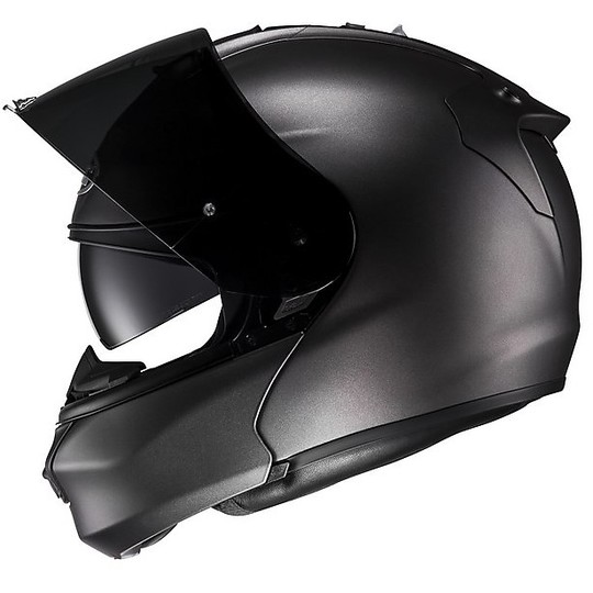 Helmet Moto Modular HJC RPHA MAX EVO Double Visor Semi Matte Titanium
