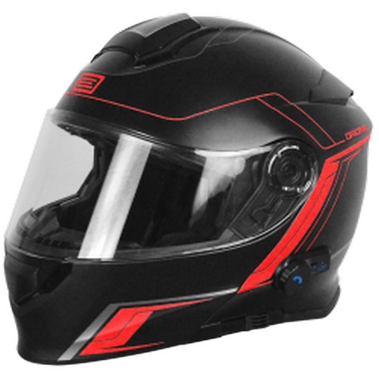 Helmet Moto Modular Source Delta with Bluetooth Integrated Motion Matt Red