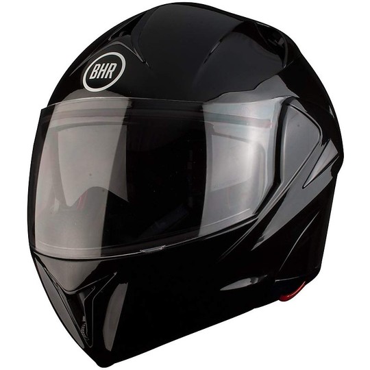 Helmet Moto Modular Steering BHR 705 Sport Double Visor Gloss Black