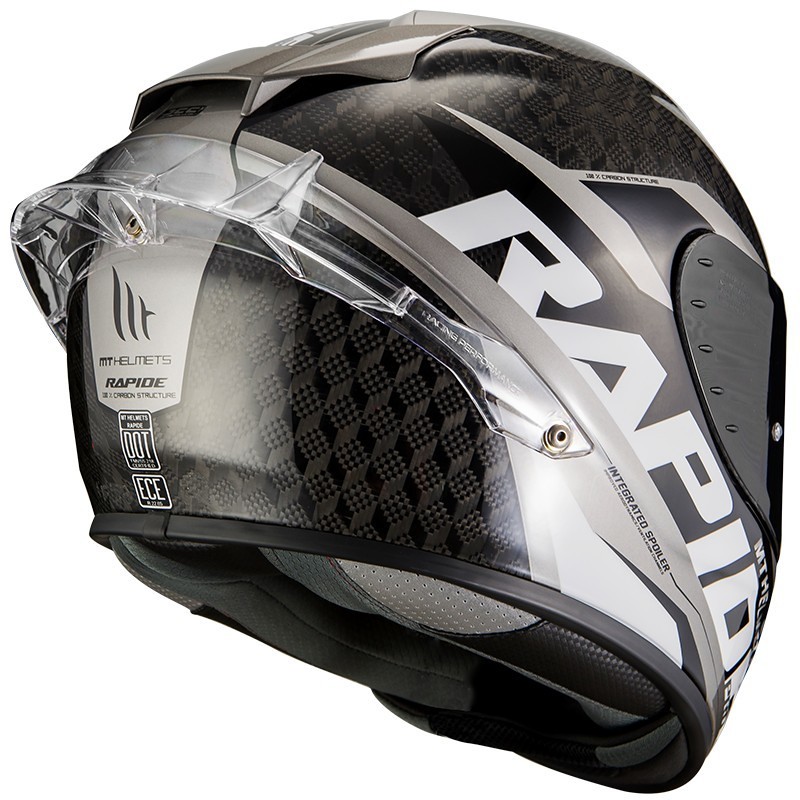 Helmet Motorcycle Helmet MTB Helmets RAPIDE PRO CARBON C2 Glossy Gray