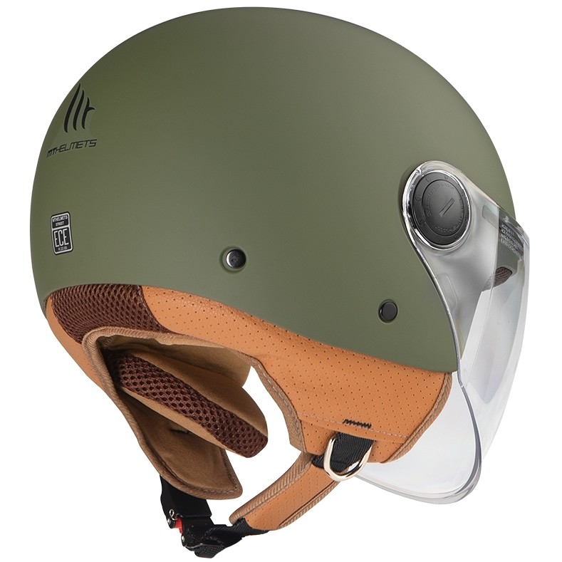 Helmet MT Helmets STREET A6 Solid Green Opaque Helmet