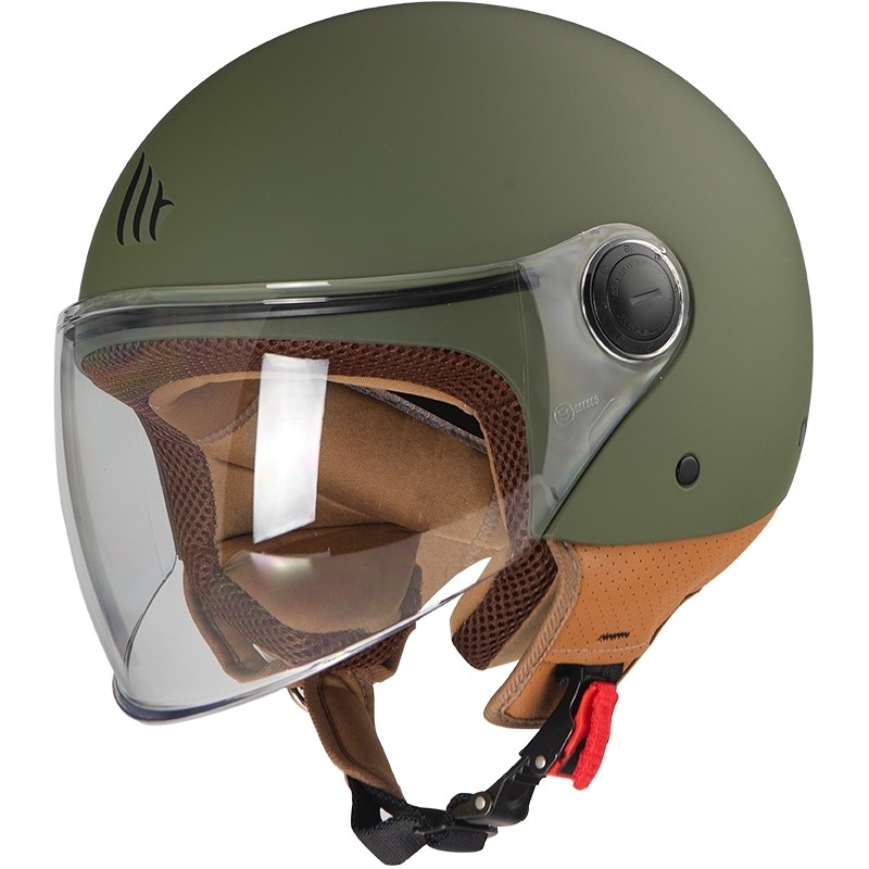 Helmet MT Helmets STREET A6 Solid Green Opaque Helmet