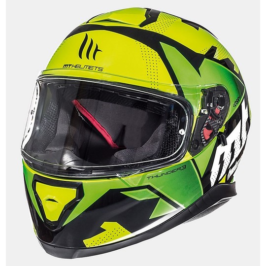 Helmet MT Helmets Thunder3 Full Face Helmet SV Torn Giallo Fluo Verde