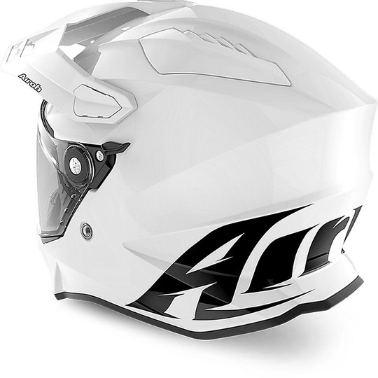 Helmet ON-OFF Moto Touring Full-Face Helmet COMMANDER Color Glossy White