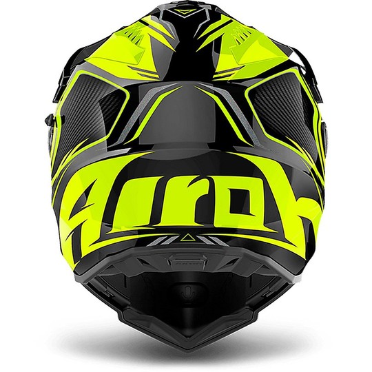 Helmet ON-OFF Motorcycle Touring Full-Face Helmet COMMANDER Carbon Yellow Glossy