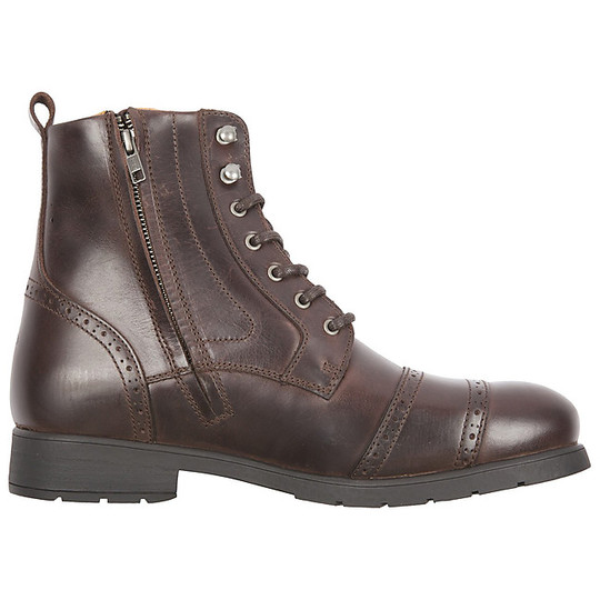 Helstons Leather Motorcycle Boots Model Urban Travel Couleur Marron
