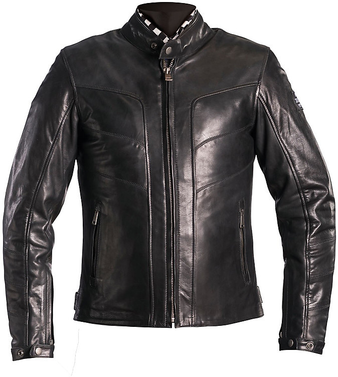 Helstons Leather Motorcycle Jacket Model River Natural Black For Sale ...