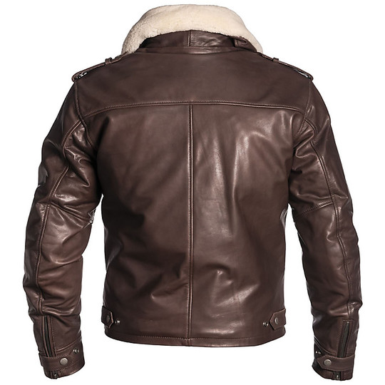Helstons Leather Motorcycle Jacket Model Tribe Natural Brown