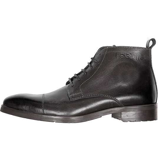 Helstons Leather Shoe Heritage Model Black Waxed