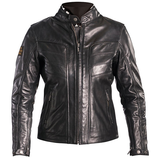 Helstons Leather Woman Jacket Sarah Model Black