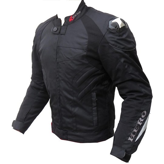 Hero Moto Jacket Fabric Technician 4 Seasons 883 Black Removable