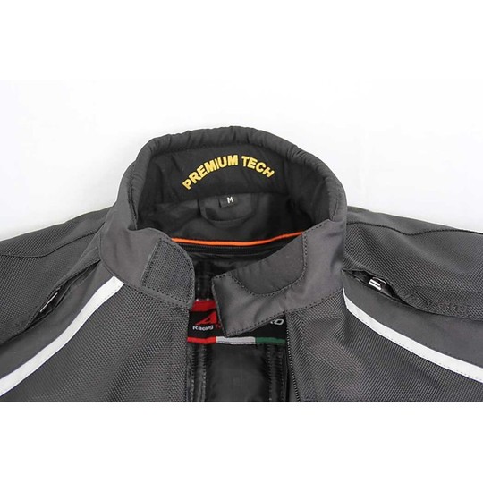 Hero Moto Jacket Fabric Technician 4 Seasons HR 1000 Black Gray Removable