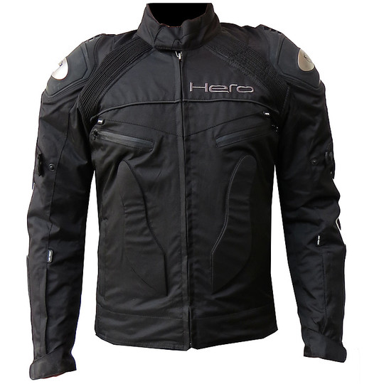 Hero Moto jacket in fabric Technical Sports 4 Seasons 894 Black