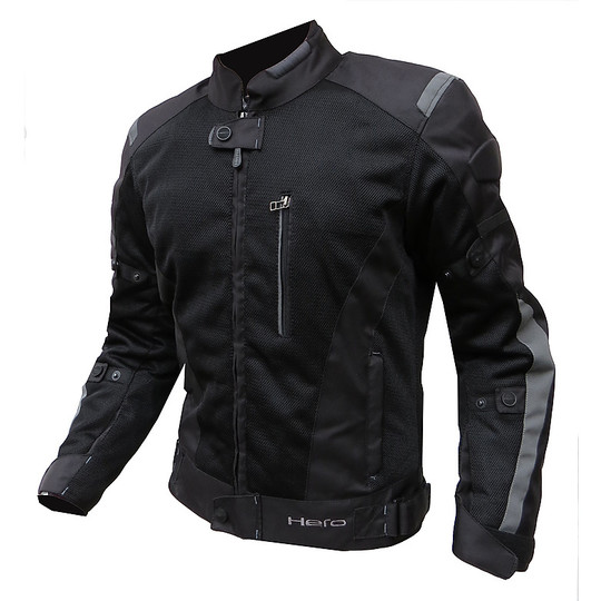 Hero Moto Jacket Techno Summer Traforato 873 Black Gray