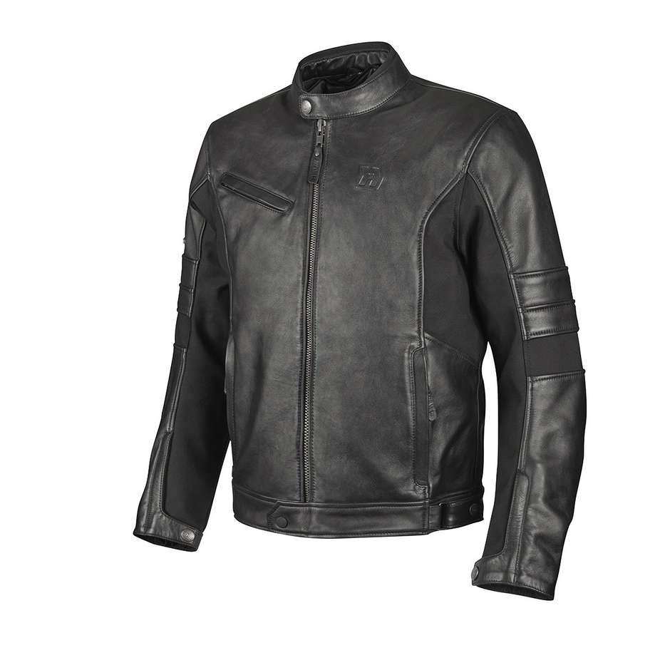 Hevik Avior CE Black Leather Motorcycle Jacket