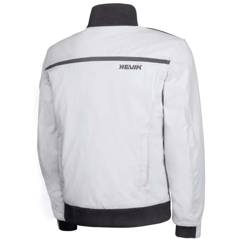 Hevik B17 Bomber Grey Fabric Motorcycle Jacket