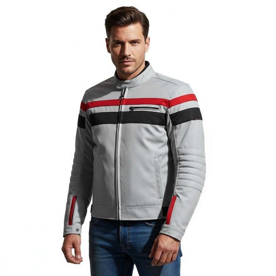Hevik BLACKJACK Graue Motorradjacke