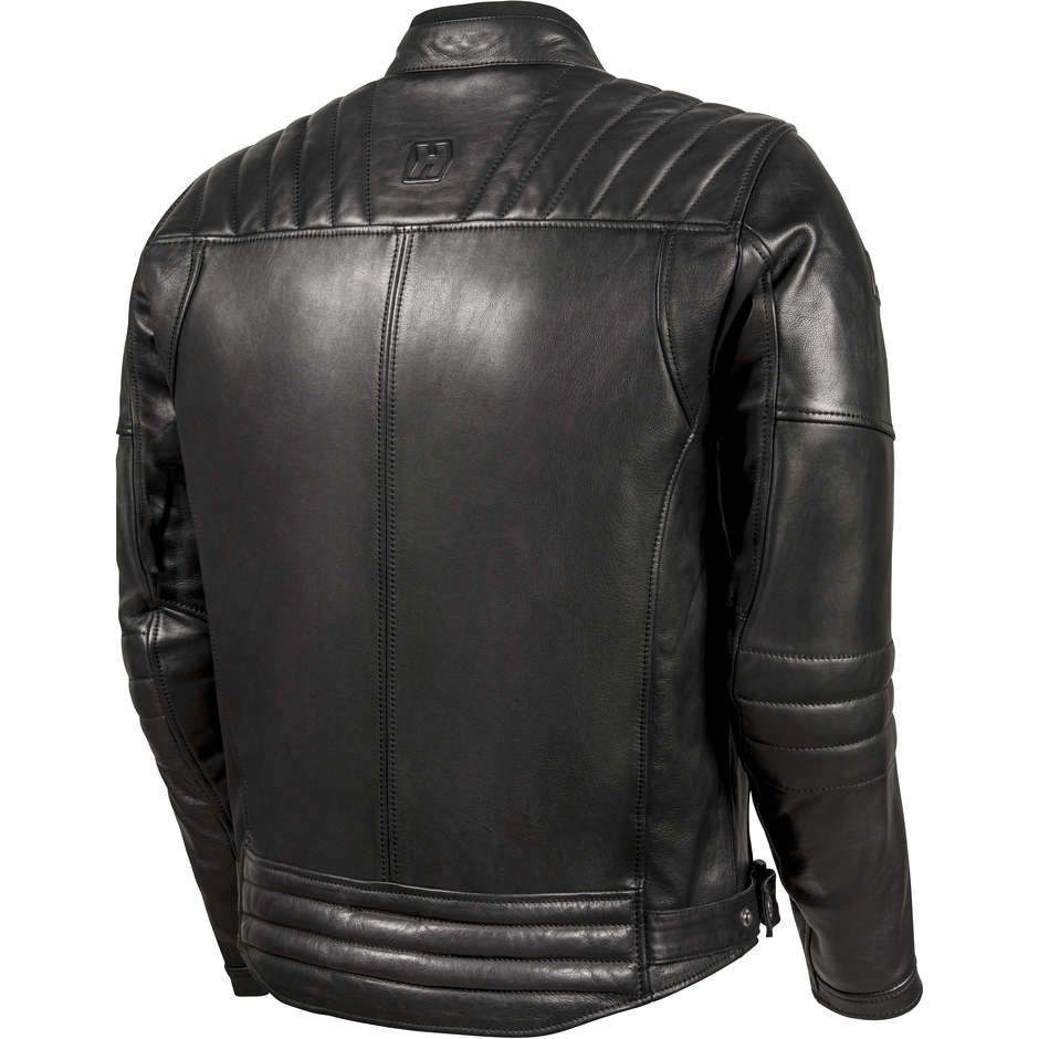 Hevik GARAGE EVO Black Leather Motorcycle Jacket