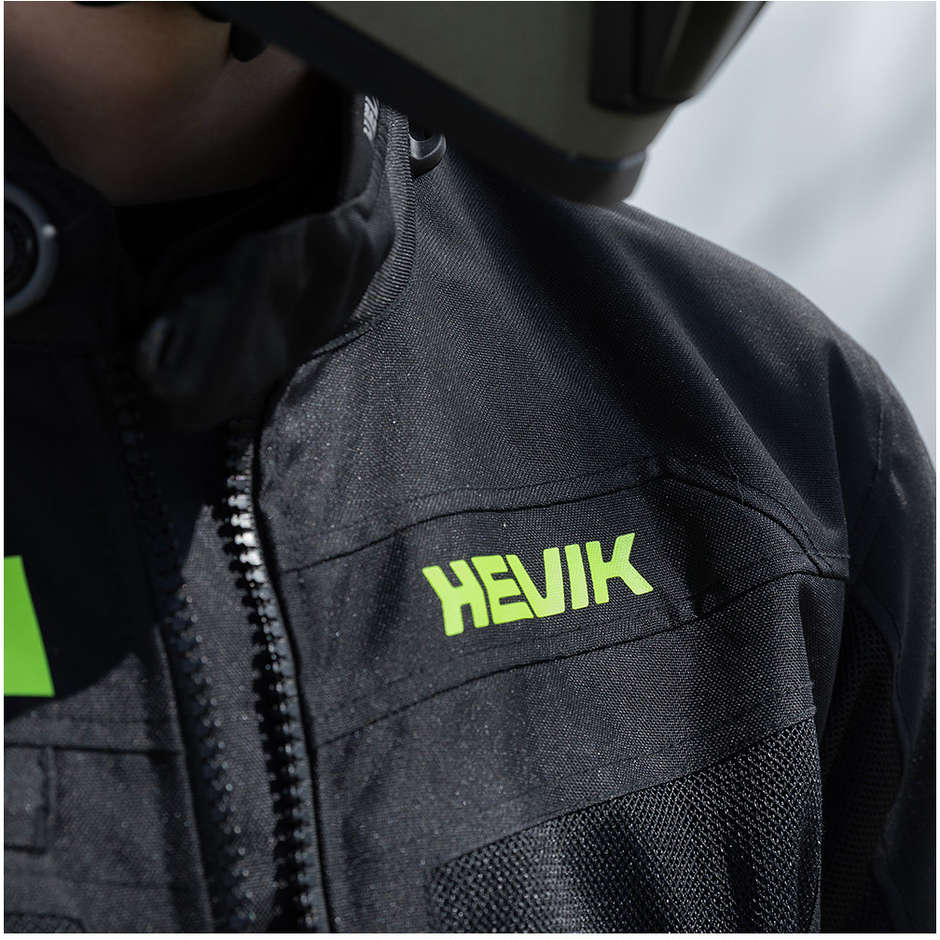 Hevik Ikaro Ligth Black Perforated Fabric Motorcycle Jacket