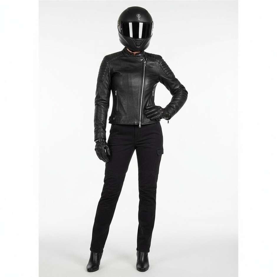 Hevik Neptune Lady Black Cargo Stoff Motorradhose