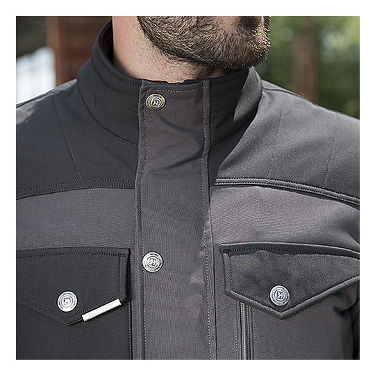 Hevik PORTLAND EVO Urban Style Fabric Motorcycle Jacket Black For Sale ...