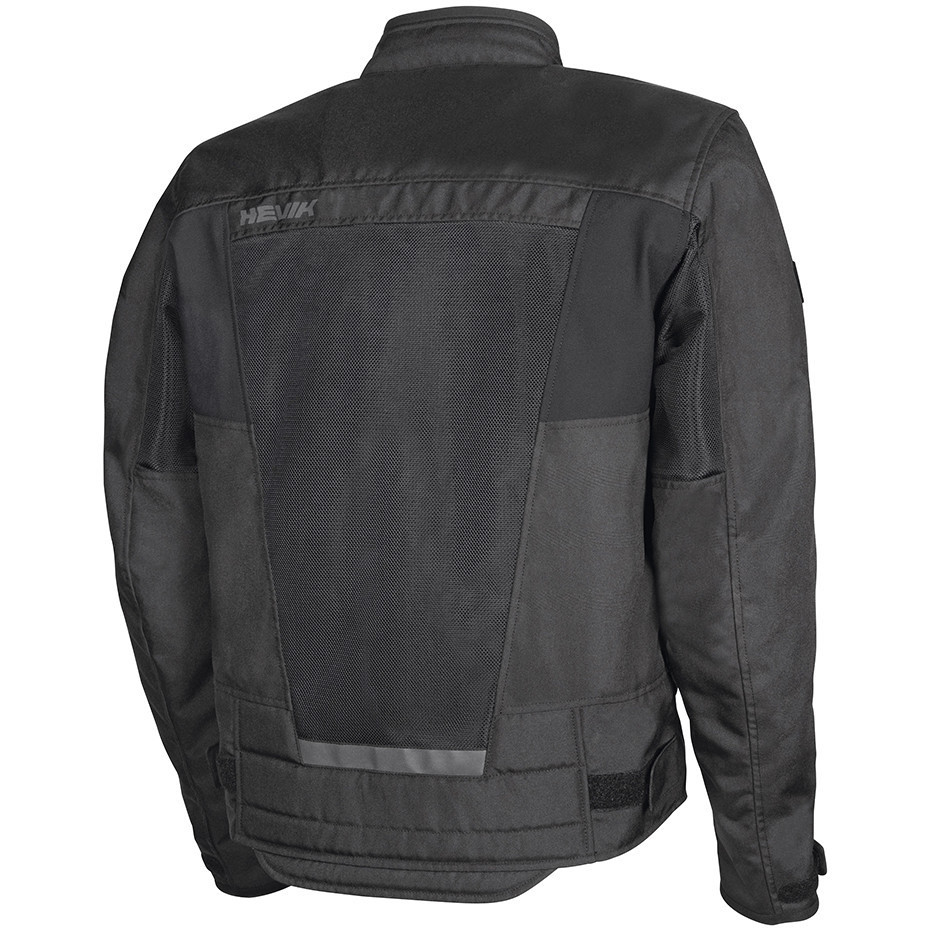 Hevik Urban Scirocco Ligth Black Perforated Fabric Motorcycle Jacket