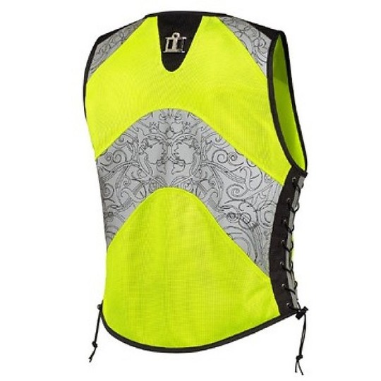 High visibility vests Moto Lady Corset Yellow Icon