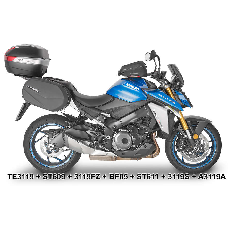 Hinterer Topcaseträger Monokey oder Monolock Givi3119FZ für Suzuki GSX S1000 (21 > 24)