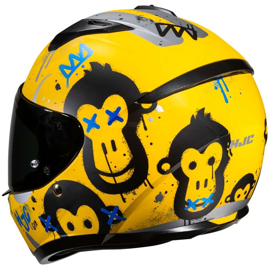 Hjc C10 GETI MC3SF Full Face Motorcycle Helmet Matt Yellow