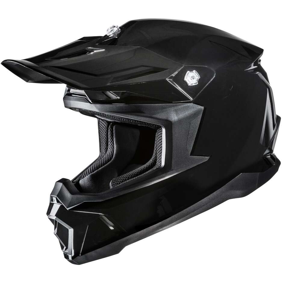 HJC C50 Black Metal Cross Enduro Motorradhelm