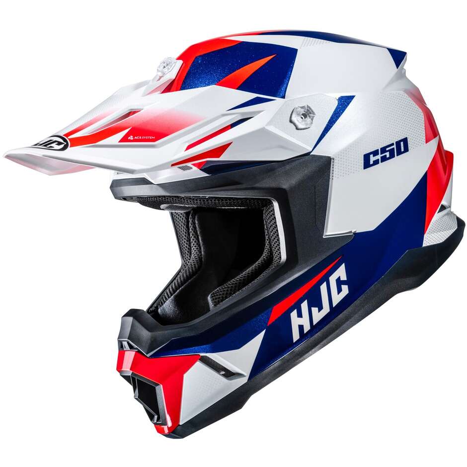 Hjc C50 SLIDE MC21 Cross Enduro Motorradhelm