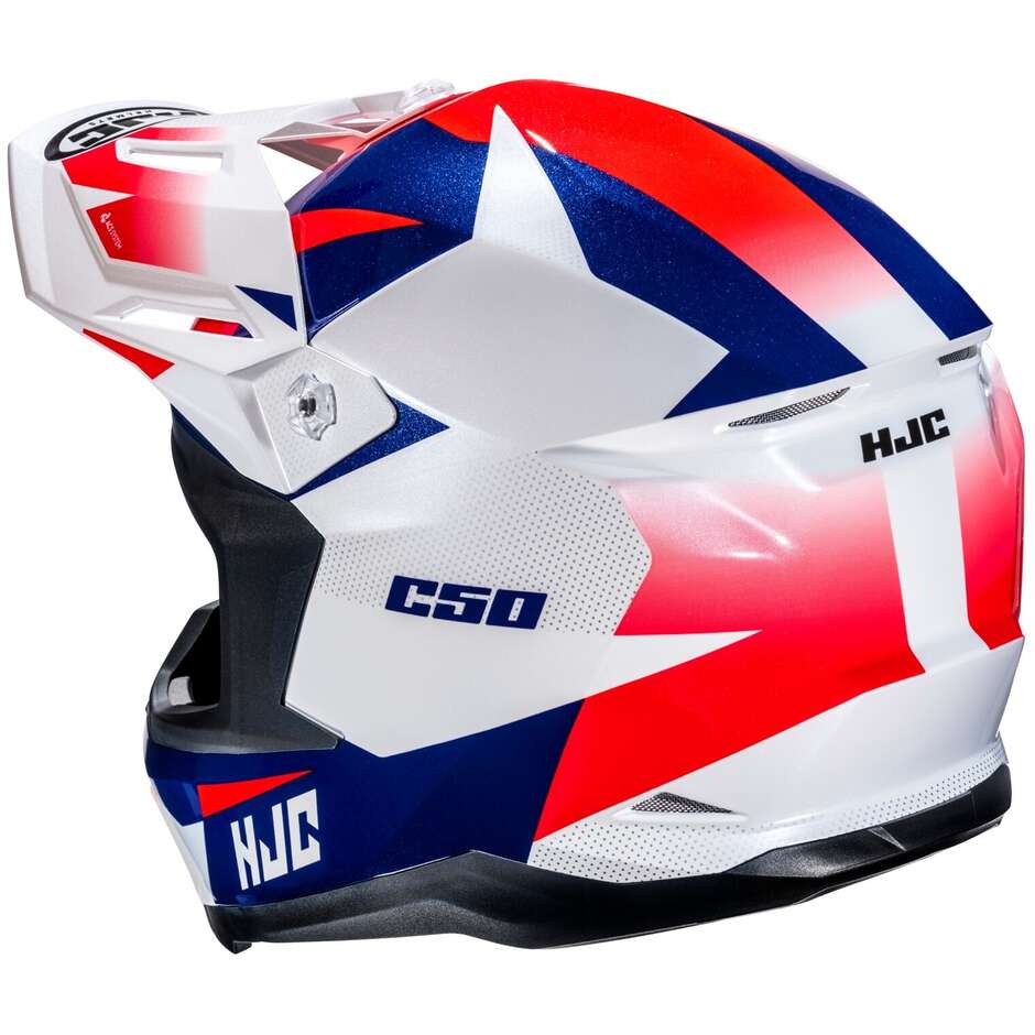 Hjc C50 SLIDE MC21 Cross Enduro Motorradhelm