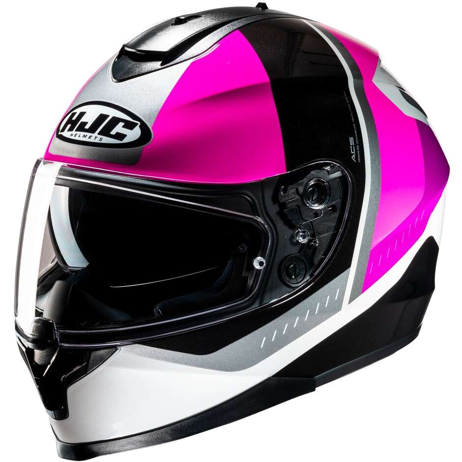 Hjc C70N ALIA MC8 Full Face Motorcycle Helmet White Pink