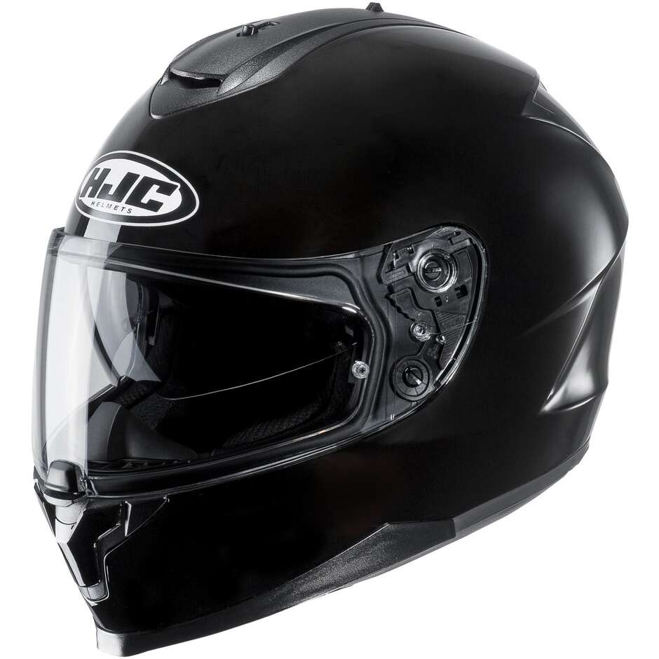 Hjc C70N Solid Black Metal Full Face Motorcycle Helmet