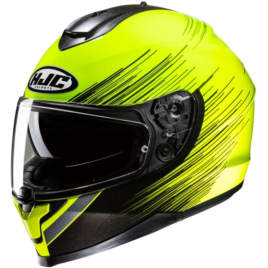 Hjc C70N SWAY MC3H Full Face Motorcycle Helmet Fluo Yellow