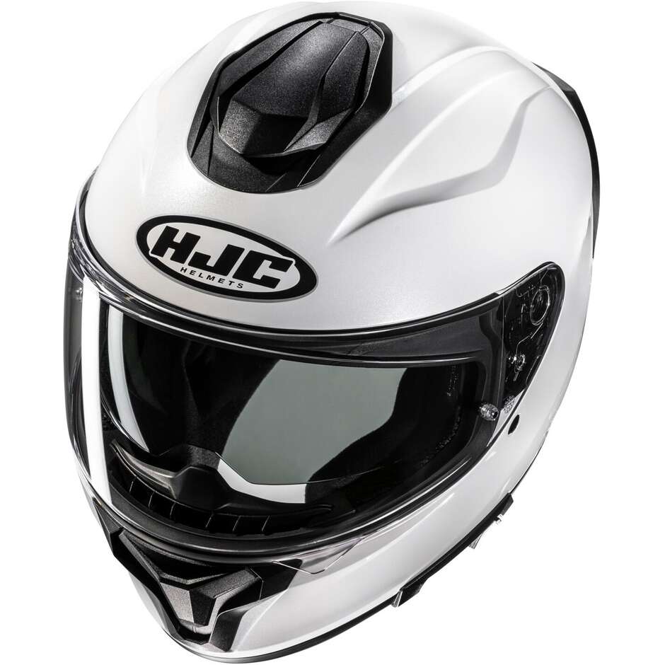 HJC C71 SOLID Integralhelm für Motorradfahrer, Perlweiß