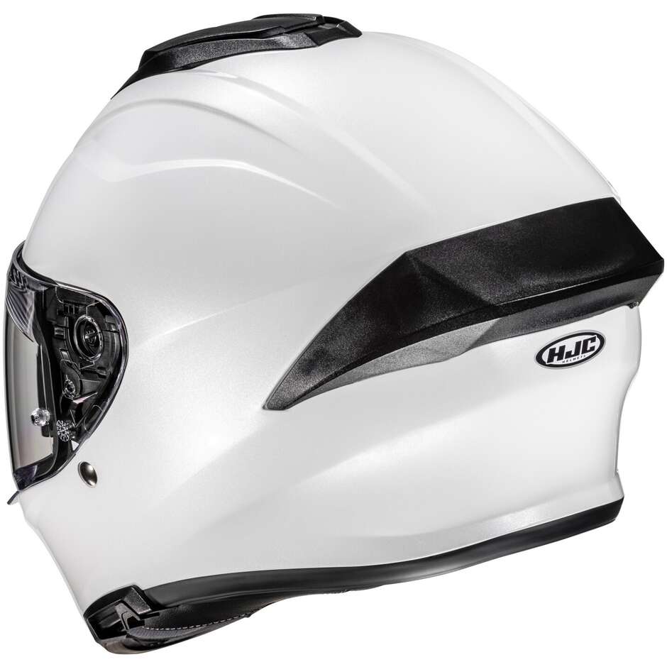 HJC C71 SOLID Integralhelm für Motorradfahrer, Perlweiß
