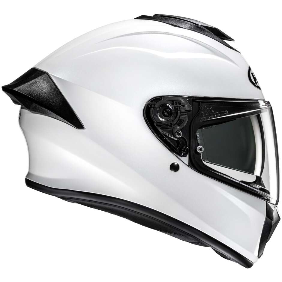 HJC C71 SOLID Integralhelm für Motorradfahrer, Perlweiß