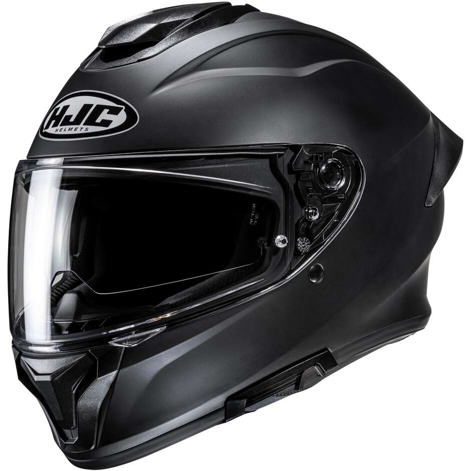 HJC C71 SOLID SEMI Integralhelm für Motorradfahrer, Mattschwarz