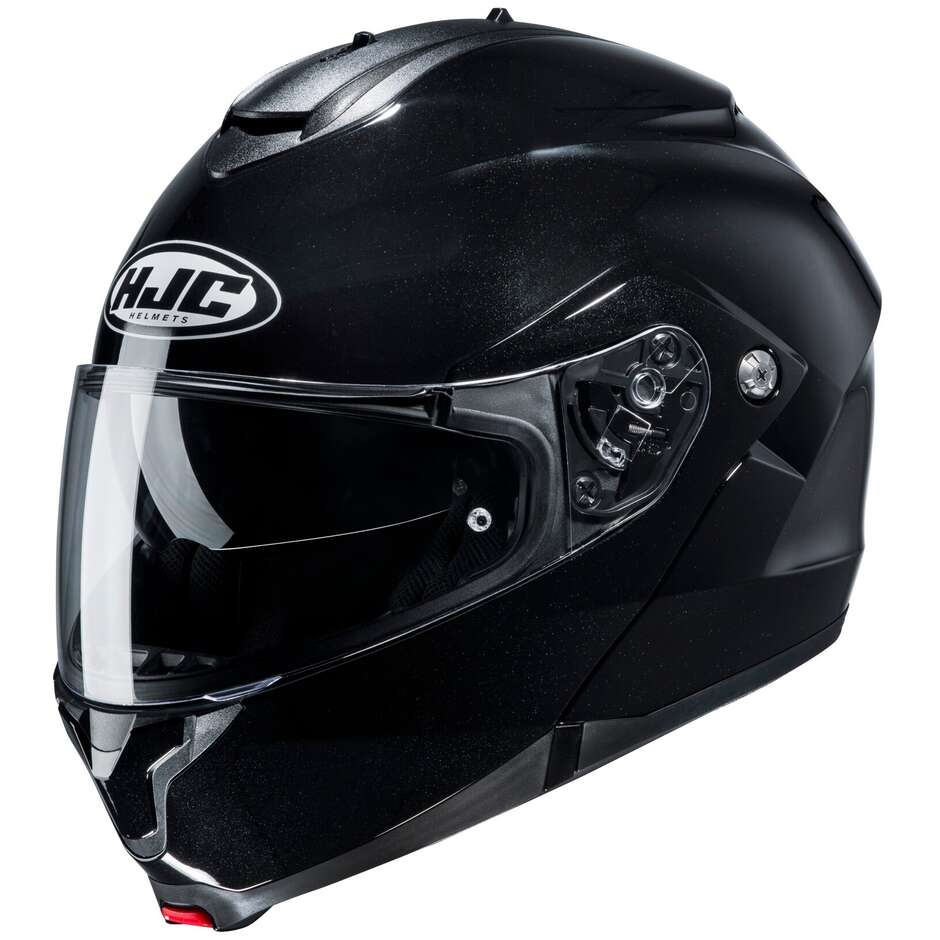 Hjc C91N Solid Black Metal Modular Motorcycle Helmet