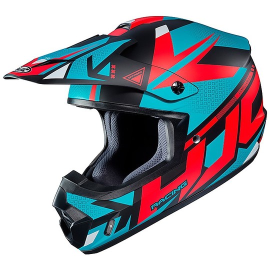 HJC CS-MX II Cross Enduro Motorcycle Helmet Madax MC21SF Light Blue