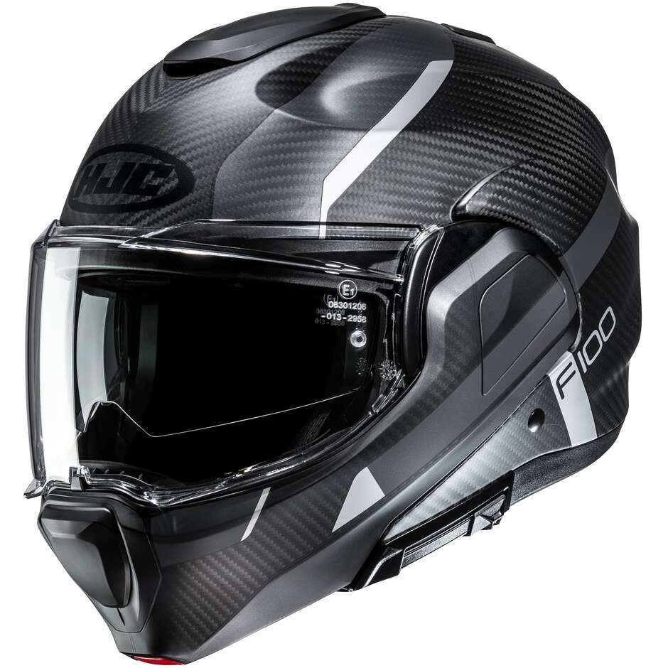HJC F100 CARBON ASKAN MC5SF Modular-Motorradhelm P/J Mattschwarz