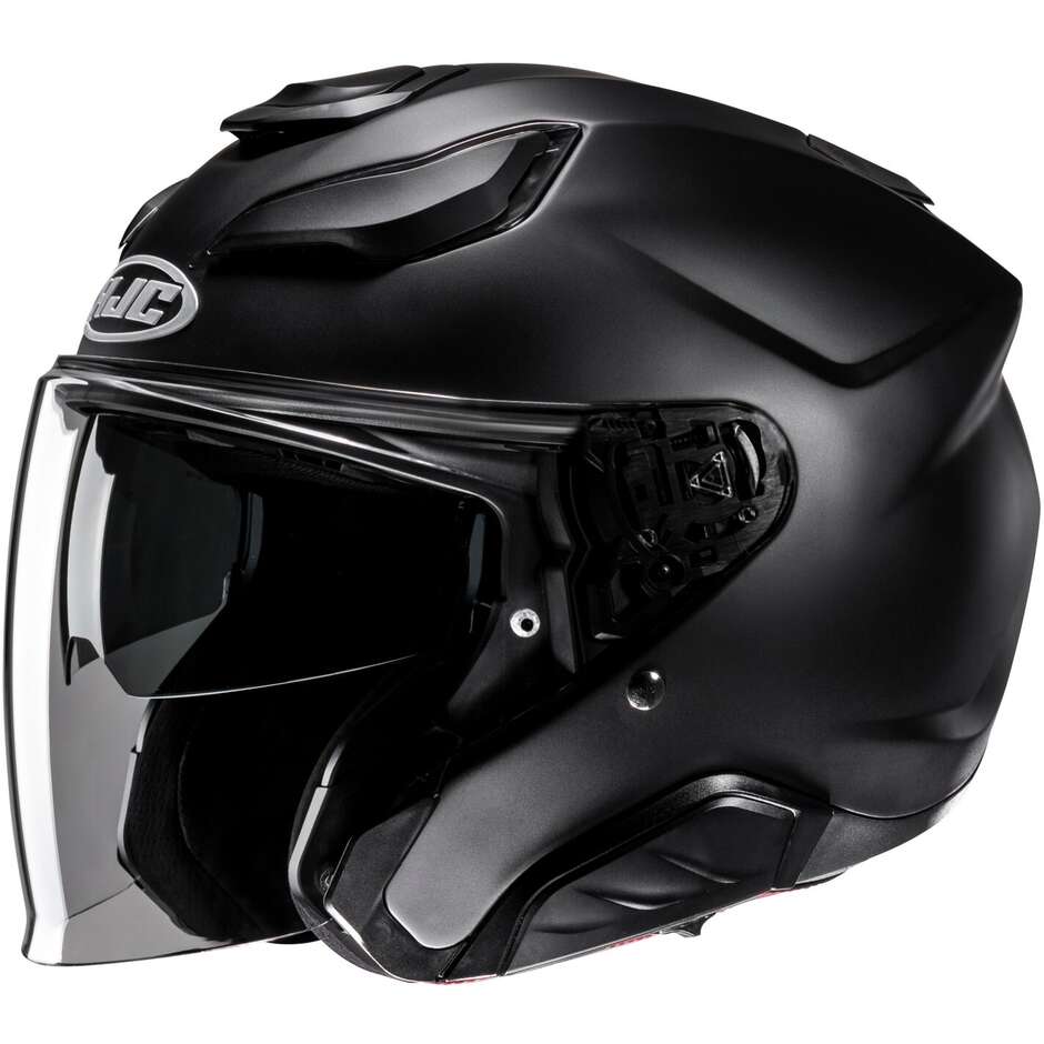 Hjc F31 Semi Matt Black Motorcycle Jet Helmet