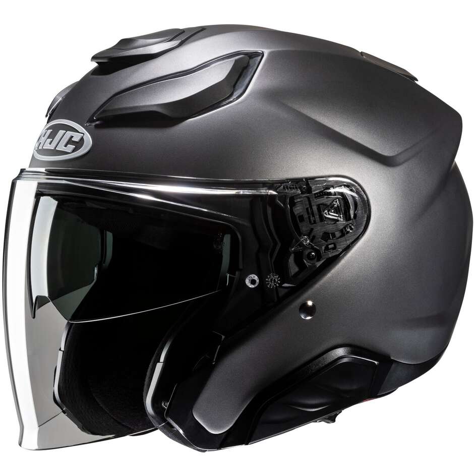 Hjc F31 Semi Titanium Matt Motorcycle Jet Helmet