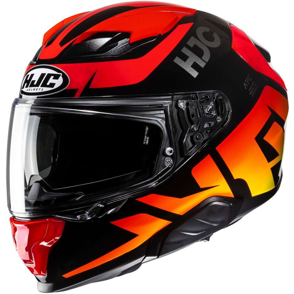Hjc F71 BARD MC1 Full Face Motorcycle Helmet Black Red