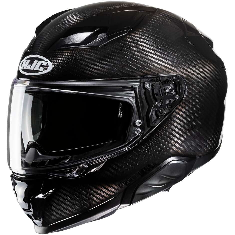 Hjc F71 CARBON Solid Black Motorcycle Helmet